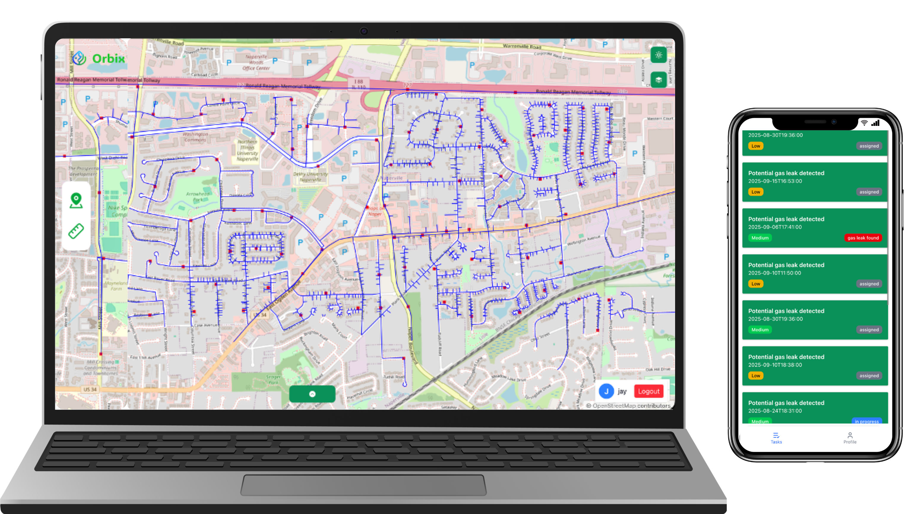 OrbixViewer dashboard